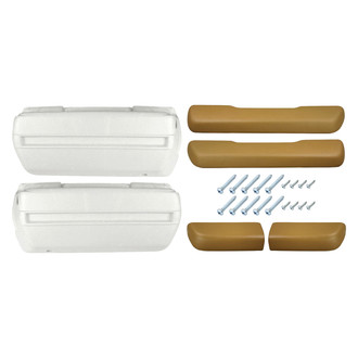 RESTOPARTS® - Front and Rear Armrest Base and Pad Kit
