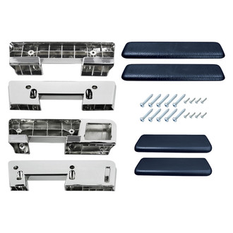 RESTOPARTS® - Front and Rear Armrest Base and Pad Kit