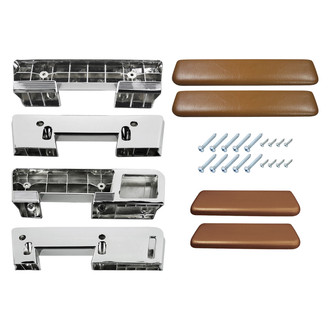 RESTOPARTS® - Front and Rear Armrest Base and Pad Kit