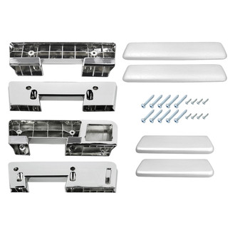 RESTOPARTS® - Front and Rear Armrest Base and Pad Kit