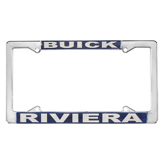 Restoparts® - License Plate Frame with Buick Riviera Logo