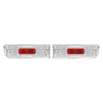 RESTOPARTS® - Driver and Passenger Side Replacement Backup Light Lenses
