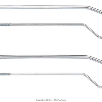 RESTOPARTS® - Door Lock Rod and Bellcrank Set
