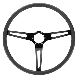 RESTOPARTS® - 3-Spoke Black Steering Wheel with Black Spokes
