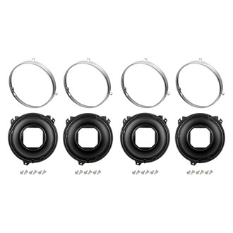 RESTOPARTS® - Replacement Headlight Mounting Bucket and Rings Kit