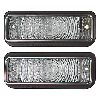 RESTOPARTS® - Driver and Passenger Side Replacement Parking Light Lenses