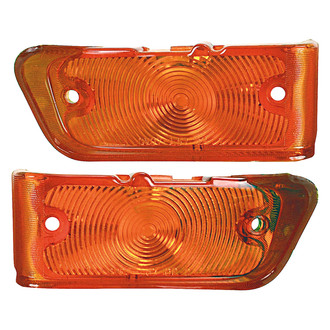 RESTOPARTS® - Driver and Passenger Side Replacement Turn Signal/Parking Light Lenses