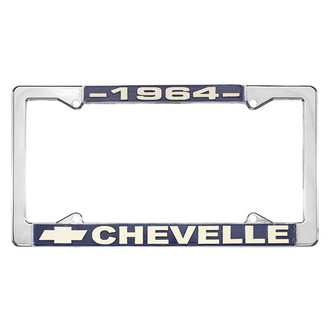 Restoparts® - License Plate Frame with 1964 Chevelle Logo