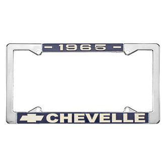 Restoparts® - License Plate Frame with 1965 Chevelle Logo