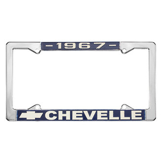 Restoparts® - License Plate Frame with 1967 Chevelle Logo