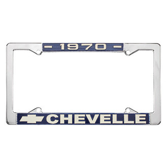 Restoparts® - License Plate Frame with 1970 Chevelle Logo