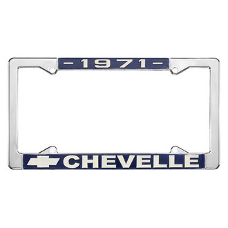 Restoparts® - License Plate Frame with 1971 Chevelle Logo