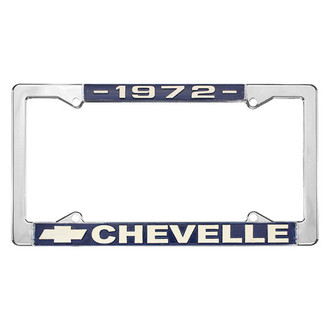 Restoparts® - License Plate Frame with 1972 Chevelle Logo