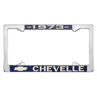 Restoparts® - License Plate Frame with 1973 Chevelle Logo