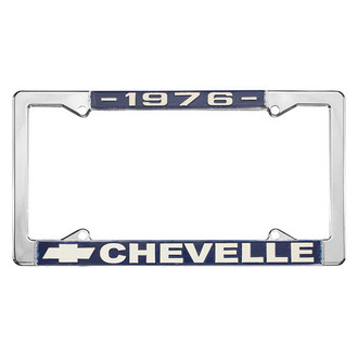 Restoparts® - License Plate Frame with 1976 Chevelle Logo