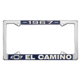 Restoparts® - License Plate Frame with 1967 El Camino Logo