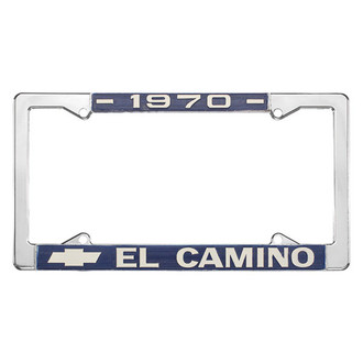 Restoparts® - License Plate Frame with 1970 El Camino Logo