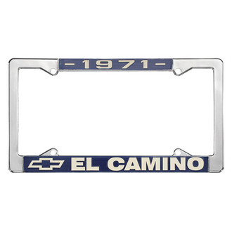 Restoparts® - License Plate Frame with 1971 El Camino Logo