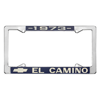 Restoparts® - License Plate Frame with 1973 El Camino Logo
