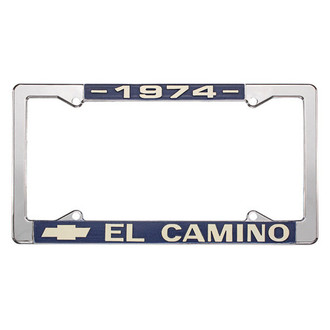 Restoparts® - License Plate Frame with 1974 El Camino Logo
