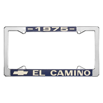 Restoparts® - License Plate Frame with 1975 El Camino Logo