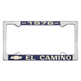 Restoparts® - License Plate Frame with 1976 El Camino Logo