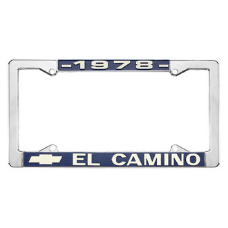 Restoparts® - License Plate Frame with 1978 El Camino Logo