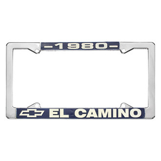 Restoparts® - License Plate Frame with 1980 El Camino Logo