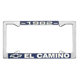 Restoparts® - License Plate Frame with 1982 El Camino Logo