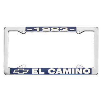 Restoparts® - License Plate Frame with 1983 El Camino Logo