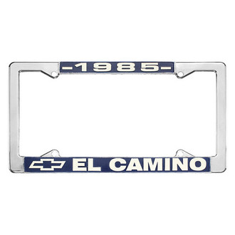 Restoparts® - License Plate Frame with 1985 El Camino Logo