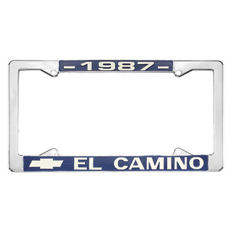 Restoparts® - License Plate Frame with 1987 El Camino Logo