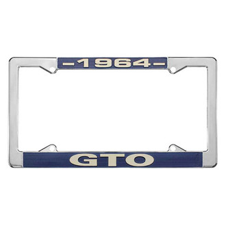 Restoparts® - License Plate Frame with 1964 GTO Logo