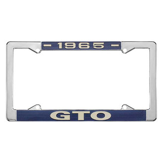 Restoparts® - License Plate Frame with 1965 GTO Logo