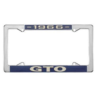 Restoparts® - License Plate Frame with 1966 GTO Logo