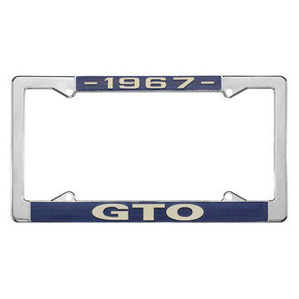 Restoparts® - License Plate Frame with 1967 GTO Logo