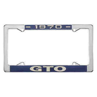 Restoparts® - License Plate Frame with 1970 GTO Logo