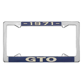 Restoparts® - License Plate Frame with 1971 GTO Logo