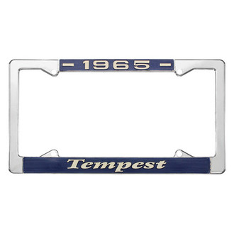 Restoparts® - License Plate Frame with 1965 Tempest Logo