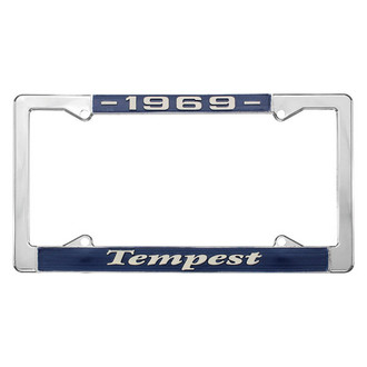 Restoparts® - License Plate Frame with 1969 Tempest Logo
