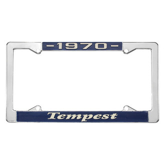 Restoparts® - License Plate Frame with 1970 Tempest Logo