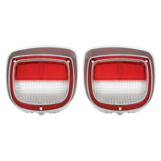 RESTOPARTS® - Driver and Passenger Side Replacement Backup Light Lenss