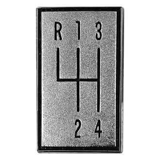 RESTOPARTS® - 4-Speed Console Shift Plate Emblem