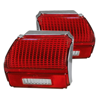 RESTOPARTS® - Driver and Passenger Side Replacement Tail Light Lenses