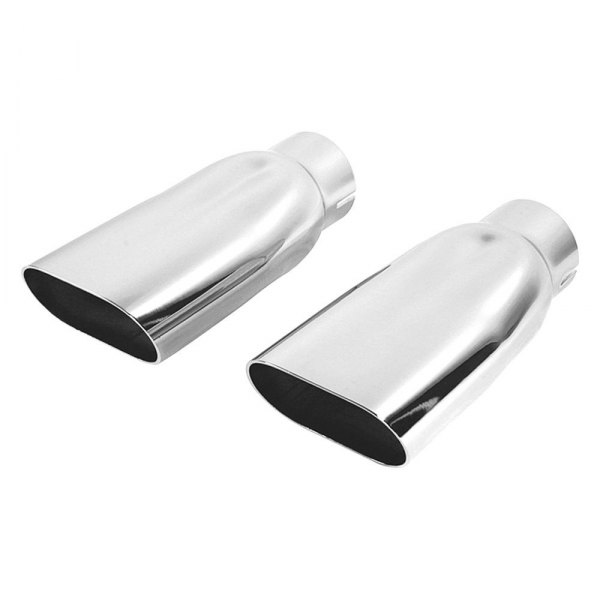 RESTOPARTS® - Oval Chrome Exhaust Tips