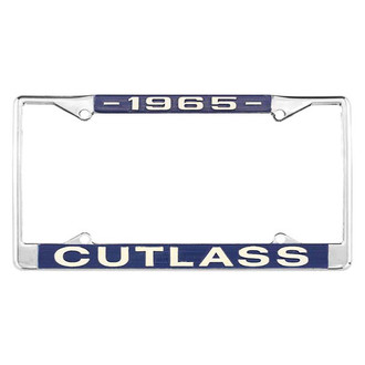 Restoparts® - License Plate Frame with 1965 Cutlass Logo