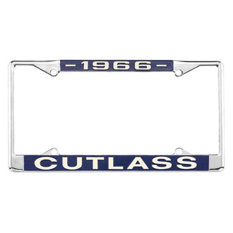 Restoparts® - License Plate Frame with 1966 Cutlass Logo