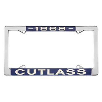Restoparts® - License Plate Frame with 1968 Cutlass Logo