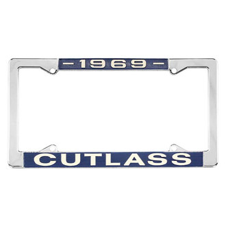 Restoparts® - License Plate Frame with 1969 Cutlass Logo