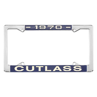 Restoparts® - License Plate Frame with 1970 Cutlass Logo